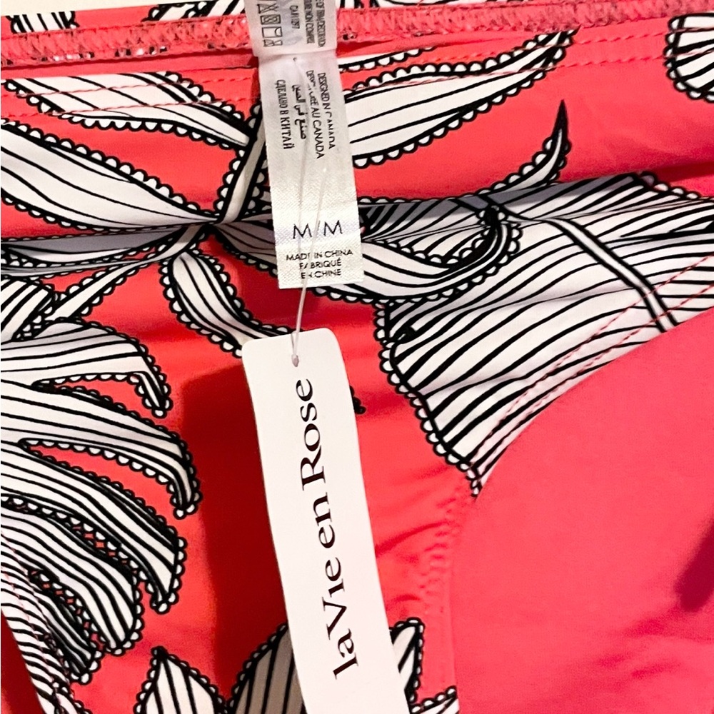 Sz US M La vie en rose aqua bikini bottom tie at the side NWT - Picture 4 of 6
